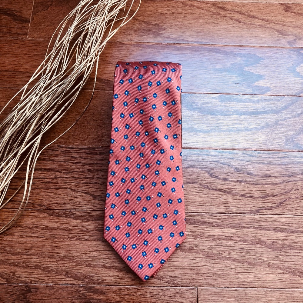 Lauren Ralph Lauren 100% Silk Neck Tie Geometric